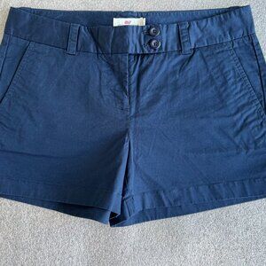 VINEYARD VINES WOMEN'S CHINO SHORTS NAVY BLUE SIZE: 4